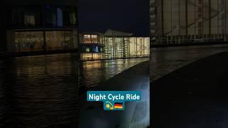 Night Bicycle Ride In Germany #abroad #germany #enjoyment #peace #night #shorts #shortvideo #fun