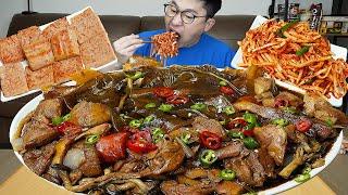 찜닭에 당면듬뿍은 국룰이죠ㅎ 스팸과 무생채 만들어서 먹방 Jjim Dak MUKBANG