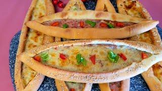 #Turkish_Pide_Bread| Turkish Pizza| How to make Pide| طرز تهیه پیده ترکی| #پیده_گوشت