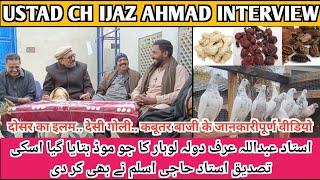 PURE DESI GOLI|| USTAD CH IJAZ AHMAD|| USTAD HAJI ASLAM|| BEST INTERVIEW|| #aliimranpigeonsvlog