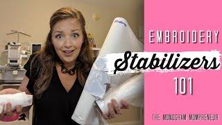 How to Choose the Right Embroidery Stabilizer : Machine Embroidery Stabilizers Explained