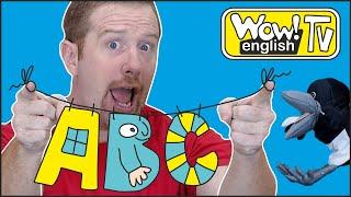 ABC Story and Alphabet Song from Steve and Maggie | Learn Free Speaking Wow English TV