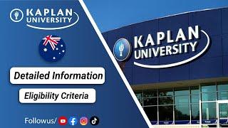 Kaplan University Australia | Eligibility Criteria | Detailed information #studyinaustralia