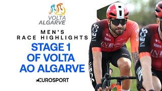 PANDAMONIUM IN PORTUGAL!  | Men's Stage 1 Race Highlights Volta Algarve 2025 | Eurosport Cycling