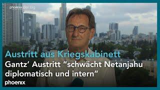 Luc Walpot (ZDF-Korrespondent) zu Gantz' Austritt aus dem israelischen Kriegskabinett | 06.10.24