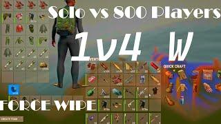 800 Players vs SOLO Force Wipe!(Rustoria Main)