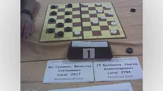 Belosheyev - Sukhovich. Russian Draughts-64 Championship 2019 (Blitz)