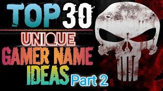 Top 30 Unique Gamer Name Ideas || Cool & Unique names for #FREEFIRE and #pubg || #AxomGamer