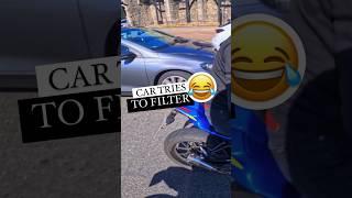 Car driver tries filtering  #shorts #biker #bikelife #motorcycle #xsr900 #yamaha #motorbike #xsr