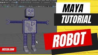 Maya Tutorial: ROBOT Modleing Tutorial | Rees3D.com