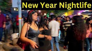 "Thrilling Christmas Crowd Takes Over Brigade Road & Spectacular New Year Celebrations at Bangalore