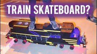 How This Dude made a Train Into an Electric Skateboard