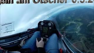 Ridge Soaring in the Alps (360 degree Video) Gliding along the Ötscher Mountain in 3D
