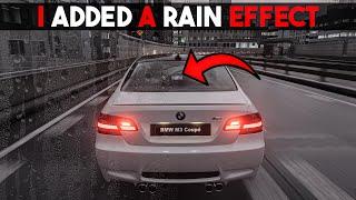 Would Gran Turismo 7 look better with the arcade-type rain effect from Forza on its screen?