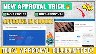  AdSense Approval Pro Course 2024  | 100% Guaranteed Approval Secret Method