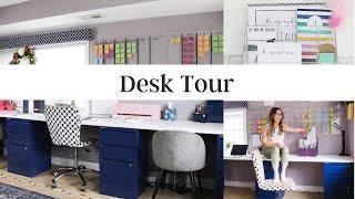 Desk Organization | Desk Tour | My Desk | DIY Desk | Organize and Declutter Workspace