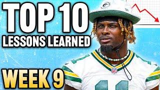 Top 10 Takeaways You NEED to Know BEFORE Week 9 Fantasy Football