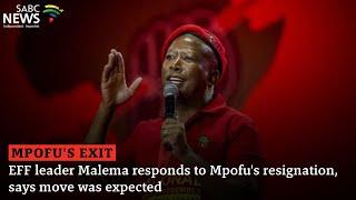 Malema responds to Dali Mpofu leaving the EFF