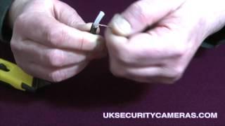 Fitting a BNC to RG59 Coax Cable - UKsecuritycameras.com