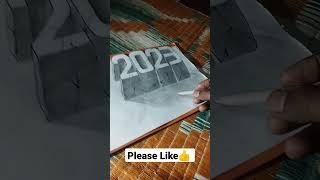 2023 3d number realistic number #3dnumber #3d #realisticnumber #20233dart #rkparts #2023realistic