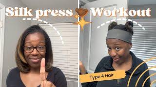 How to maintain a silk press while working out w/ Type 4 hair