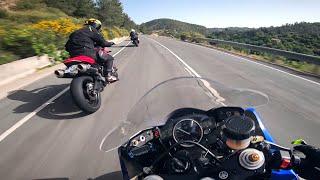 Motorcycle Street Riding With Yamaha R6