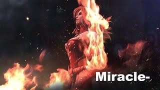 Miracle- 8k plays Lina & Crazy Dota 2