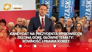 Kandydat na prezydenta RP odwiedził Zieloną Górę. Główne tematy: równość i prawa kobiet