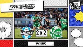 GRÊMIO 2 X 2 JUVENTUDE: TER QUE COMEMORAR EMPATE HEROICO EM CASA É O RETRATO DESSE TIME