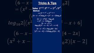 find the value of x #tricksandtips #mathematicsbyvikassrivastava #shorts #youtubeshorts #trending