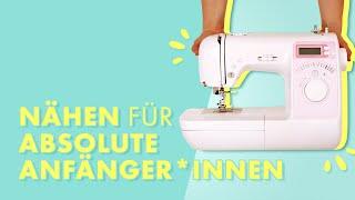 Nähen lernen für Anfänger*innen - Stoff, Zuschnitt, Einfädeln und Projekt in unter 1h!