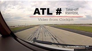 Take-off at Atlanta - William B Hartsfield Int'l Airport (ATL/KATL) USA - (Cockpit View)