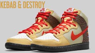 Nike SB Dunk High x Color Skates "Kebab and Destroy"
