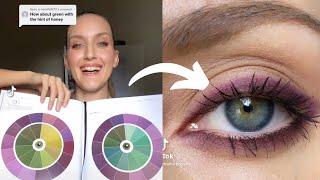 BEST Eyeshadow Colors for Green Eyes | TikTok Makeup Compilation