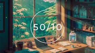 50/10 Pomodoro Timer ︎ Cozy Room with Lofi Music for Relaxing, Studying and Working ︎ 3 x 50min