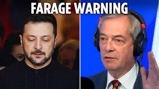 Zelensky must strike deal or face annihilation - Trump clash WILL bring peace, Farage says