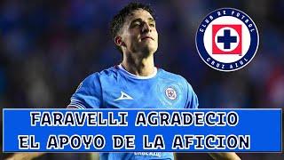 Lorenzo Faravelli Agradecio El Apoyo De La Aficion De Cruz Azul En El Partido Con Tijuana