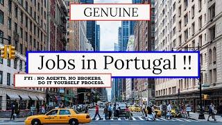 Jobs in PORTUGAL |  Portugal Jobs, No brokers, No agents, just do it yourself!! || BUXTON.