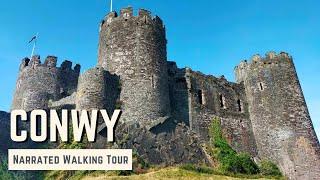 CONWY, Gwynedd | 4K Narrated Walking Tour | Let's Walk 2023