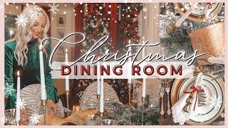 CHRISTMAS DECORATE WITH ME | CHRISTMAS DECOR IDEAS 2022 | CHRISTMAS DECORATIONS 2022 | DINING ROOM