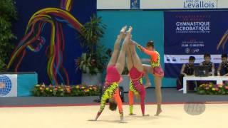 POLAND Women's Groups - Balance Qualifications  -- 2014 Acrobatic Worlds, Levallois-Paris (FRA)