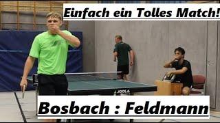 So geil kann Tischtennis sein🫶 Super Leistung von T.Feldmann(1984TTR) : L.Bosbach(2198TTR)