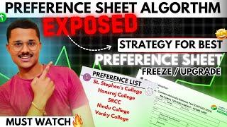 PREFERENCE SHEET ALGORITHM | HOW TO MAKE PREFERENCE LIST FOR DELHI UNIVERSITY CSAS PHASE 2 #du