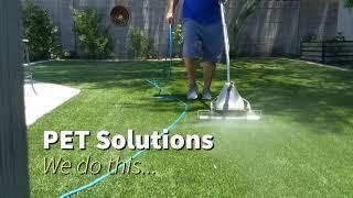 We clean synthetic turf.