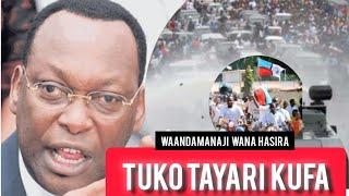 WANAOJIANDAA KUTUUA NA SISI TUKO TAYARI KUFA__- WAANDAMANAJI WANA HASIRA- MH: FREEMON MBOWE LEO"