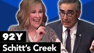 “Schitt’s Creek”: Eugene Levy, Catherine O’Hara, Annie Murphy and Daniel Levy with Ophira Eisenberg