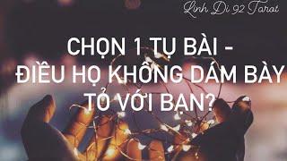 Chọn 1 tụ bài - Điều họ không dám bày tỏ với bạn?