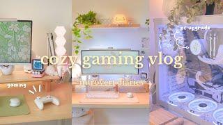 introvert gaming diaries ⌨️  genshin wishing, pc upgrade, cute unboxings