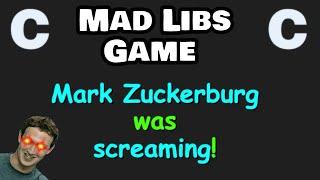 ⭐Let's code a mad libs game! 