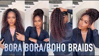 How I Colored And Did My Own Bora Bora/Boho Braids Using Human Hair Only